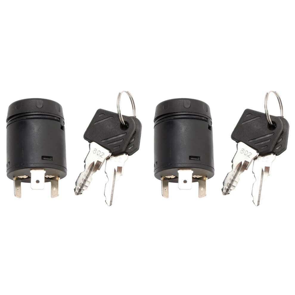 2X Electric Door Lock Key Lock 7915492618 /7915492692 Ignition Ignition Lock With 4 Keys For Forklifts 802 6031243342286