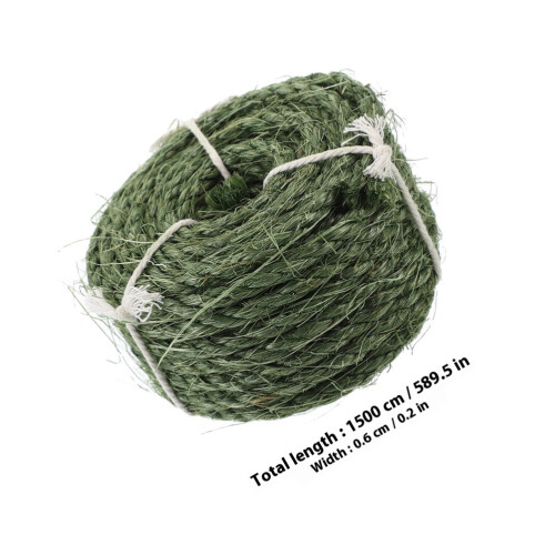 Sisal Robuste Vert Pour Griffoir DIY Chat 1