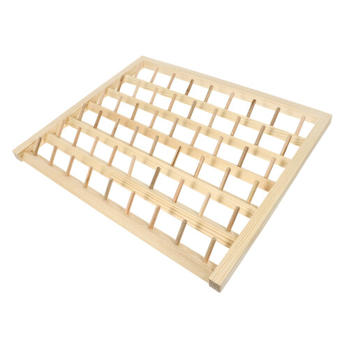 Wooden Thread Rack 54 Spool Wall Mounted Organizer for Sewing and Embroidery Easy Access Storage