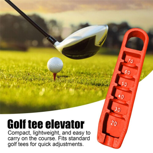 Tee Height Gauge Elevator 3D Printed for Tees Portable Adjuster Precise Placement 20-70mm Measurement Tool Gift 2