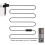 2Pcs 1.8M Game Extender Cord Extension Cable for 2017  SNES Classic  Controller for NES  Controller Black 5