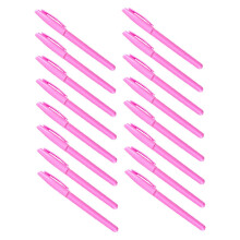 50 Pack Empty Gel Pen Cases Plastic Pen Holders for DIY Pen Assembly and School Office Use