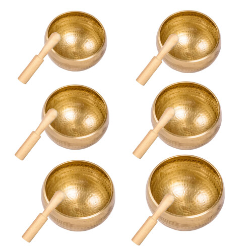 Prayer Bowl Brass Texture Suitable for Sound Healing-15.5cm 1