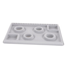 Bead Organizer Tray for Jewelry Making with Smooth Plated Surface, Easy Sorting and Display Board