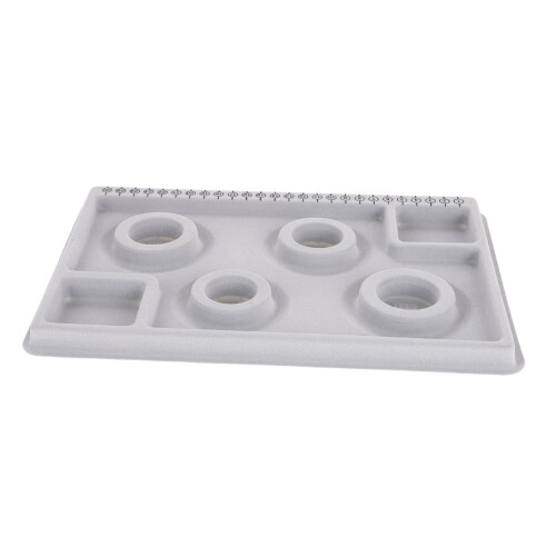 Bead Organizer Tray for Jewelry Making with Smooth Plated Surface, Easy Sorting and Display Board