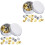 2 Pièces Fixations Pratiques Solides Support Multitaches 1