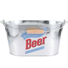 Grand Seau Métal Pour , Glace, Usage Décoratif En Couleurs Vives