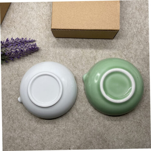 Ceramic Calligraphy Ink Dish with Integrated Brush Rest for Precise Ink Mixing and Easy Clean Surface 2