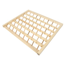 Wall Mounted Wooden Thread Organizer Rack for Sewing Embroidery Quilting Crafts, Natural Pine