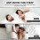 Super Deluxe Λευκό Λουράκι για το Πηγούνι για Χρήστες Cpap Κατά του Ξηροστομίας και 4
