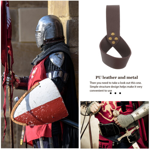 Support Épée Cosplay Ceinture Cuir PU Durable 2