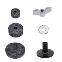 Drum Cymbal Accessories Set with Butterfly Nuts Felt Washers HiHat Felts for Secure Mounting
