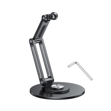 Aluminum 17mm Ball Mount Base Mobile Phone Bracket for-Black