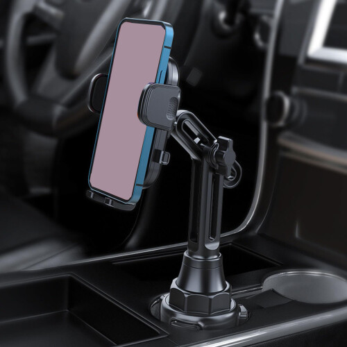 Automotive Cup Holder Mobile Phone Stand Adjustable Angle For 2