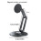 Rotatable 17mm Standard Ball Socket Aluminum Base-Silver 5