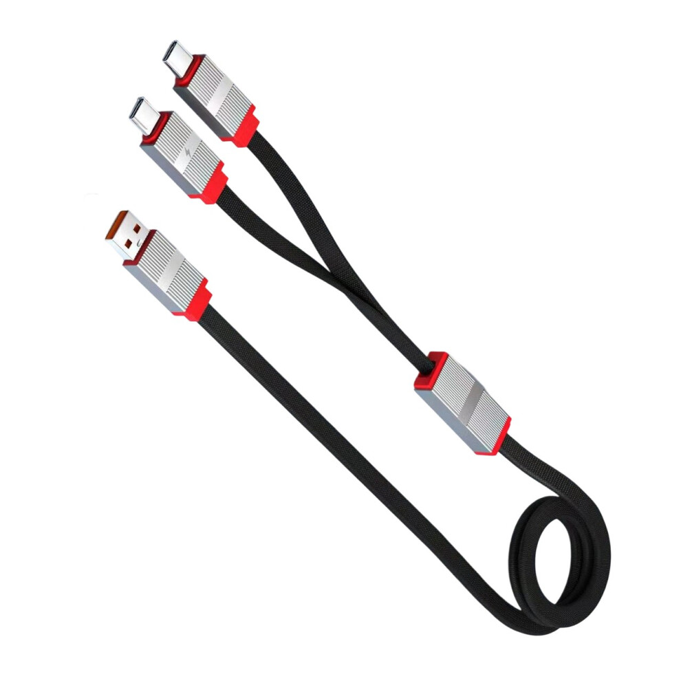 1.5M Nylon Braided 2 In 1 Splitter Cord For Phone-Usb Plug 7627001390058