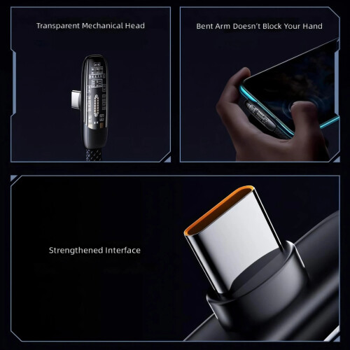 Premium Braided Nylon USB C To USB C Cable Delivers-2m 2 pack 1
