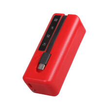 Boîtier de chargement, coque de chargement, sortie USB-Rouge
