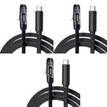 Ladekabel mit flachem, rechtwinkligem Kopf für-2m 3er Pack