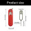 6pcs Ergonomic Design SIMs Ejector Pin Needle And Case For-Red 3