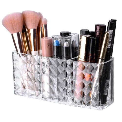 Modern Bathroom Makeup Brush Holder with Capacity Organizer and EasyClean Smooth Surface 2