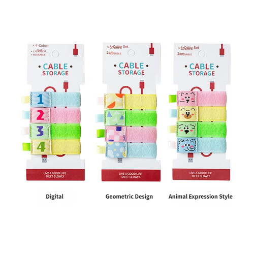 Cartoon Pattern Cable Strap Nylon Wire Management Cable Tie-2 1