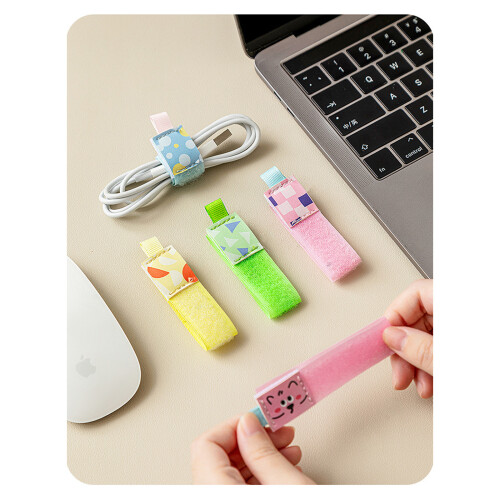 Cartoon Pattern Cable Strap Nylon Wire Management Cable Tie-2 2