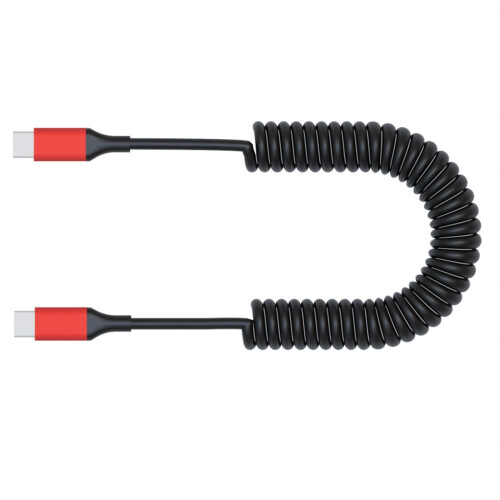 Adjustable Length USB C Cable Expands Up To 150cm Features-Red