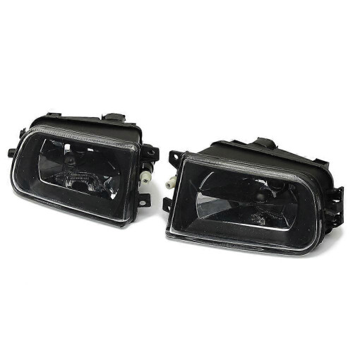 Compatible With 2x Front Driving Bumper Fog Light Lamp for BMW E39 528i Black 1