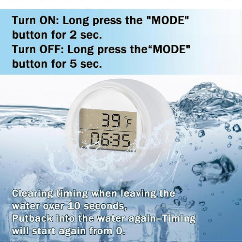 Isbadtermometertimer, flytende isbadtermometer og timeralarm 2