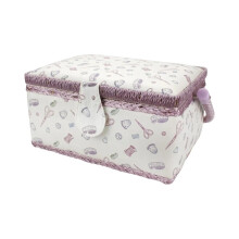 Large Capacity Sewing Box with Handle, MultiCompartment Sewing Basket Organizer for Adults and Beginners
