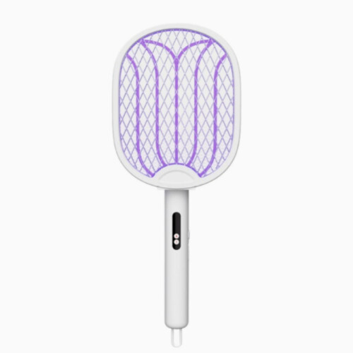 Πτυσσόμενη ηλεκτρική ρακέτα Fly Zapper, 4000V 1800mAh USB-C Bug Swatter, Αυτόματο/Χειροκίνητο