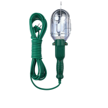 Lampă de lucru portabilă de 10W cu colivie și cârlig metalice, prelungitor din cupru de 7,5 m, lampă de inspecție auto rezistentă pentr