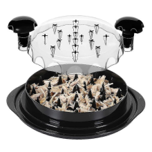 Strumento per sminuzzare il pollo Twist, sminuzzatore per carne con manici e base antiscivolo, sminuzzatore per petto di pollo -H