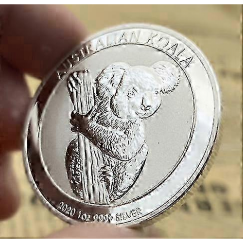 Koala 1 oz Argento 2020 Australiano 1 Dollaro Argento ST / BU+ 2