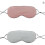 Dual Use Cooling and Warming Eye Mask with Breathable Ear Hook Design Gray Pink 2 Pack 1