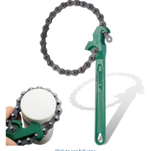 inch zware ratelkettingsleutel, omkeerbaar gereedschap voor oliefilters en pijpfittingen, geschikt voor een maximale diameter van 5 inc