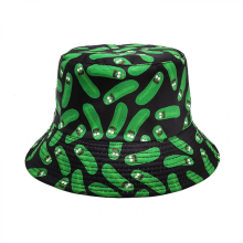 Bob été 2025, motif concombre - Casquette de pêcheur style western, protection solaire, unisexe, idéale pour les activités de plein air