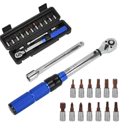 Σετ κλειδιών ροπής Drive Click 1/4" (2-24Nm/17,7-212,4 in-lb), καστάνια γρήγορης απελευθέρωσης