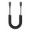 Doppelend-USB-C-Ladekabel mit Federdesign, 60 W,-Schwarz 1