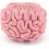 Unisex Χειροποίητο Πλεκτό Σκούφος Brain Beanies Καπέλο Δημιουργικό Καπέλο Halloween με Ρο 2