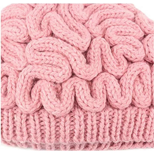 Unisex Χειροποίητο Πλεκτό Σκούφος Brain Beanies Καπέλο Δημιουργικό Καπέλο Halloween με Ρο 2