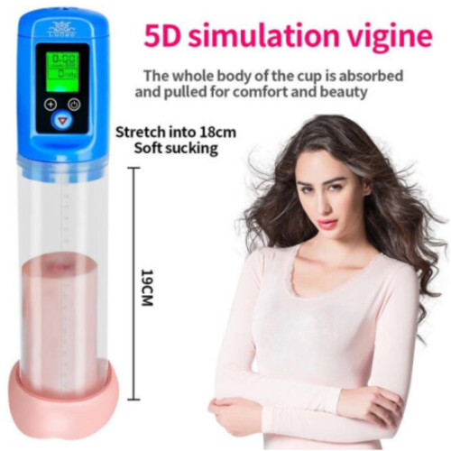 Dispozitiv de mărire LCD cu pompă de penis 2