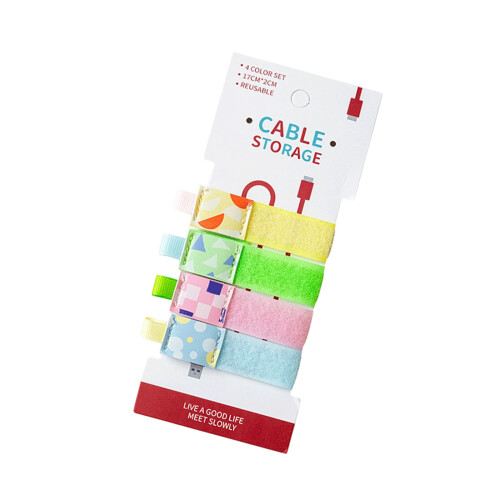 Cartoon Pattern Cable Strap Nylon Wire Management Cable Tie-2