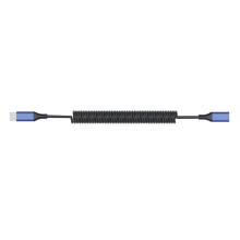 Telescopische USB C-verlenglijn Type C man-vrouw-koppeling-Blauw