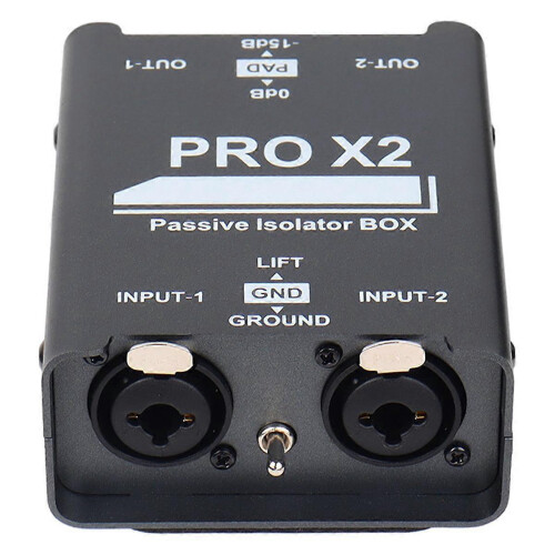Απομονωτής ήχου 2 δρόμων, XLR 6.5, μονωτής Permalloy