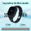 Electric EMS Sleep Aid Watch,Motion Sickness Bands,White 2