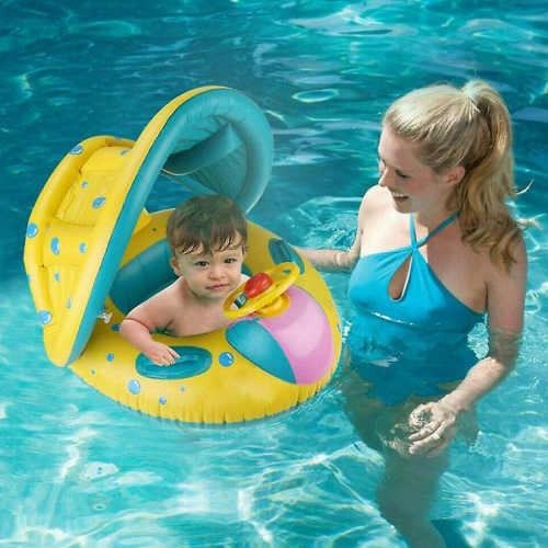 Φουσκωτό δαχτυλίδι κολύμβησης Sea Baby - Πλωτό κάθισμα πισίνας για μωρά, άνετο κ 2