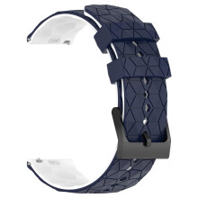 20mm Silicone Strap Watch Band Compatible with Samsung Galaxy Watch, Durable Universal Replacement for Huawei GT3 GT4 Pro (Midnight White)