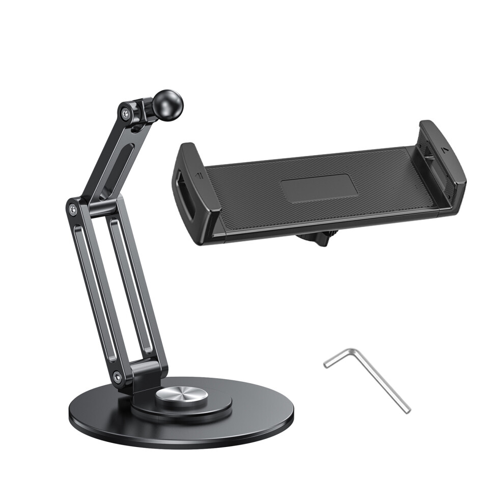 Tablet Holder Stand 360 Degree Rotatable Portable- Black 7704001076295
